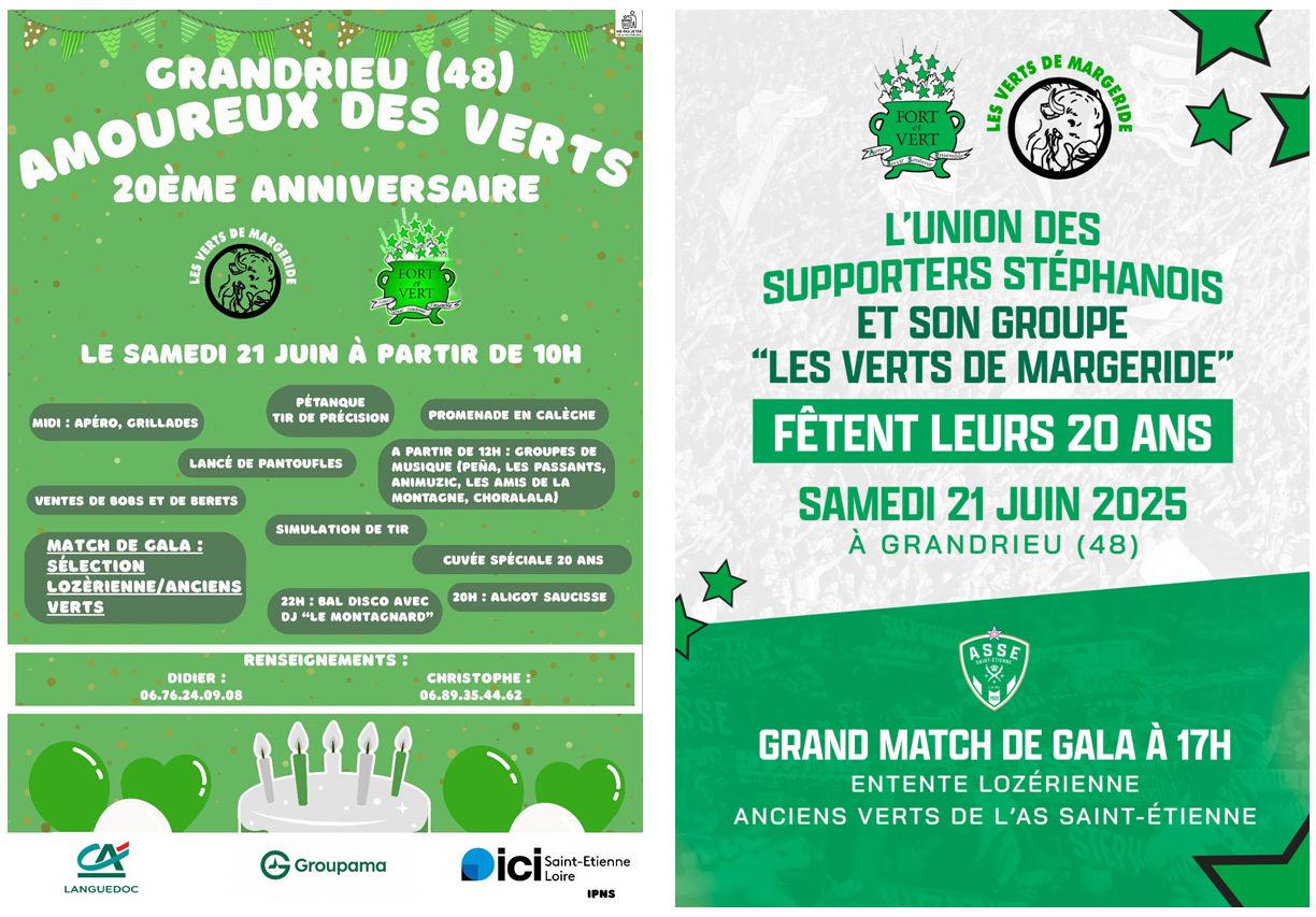 20 ans USS et Verts de Margeride 20 ans USS et Verts de Margeride
